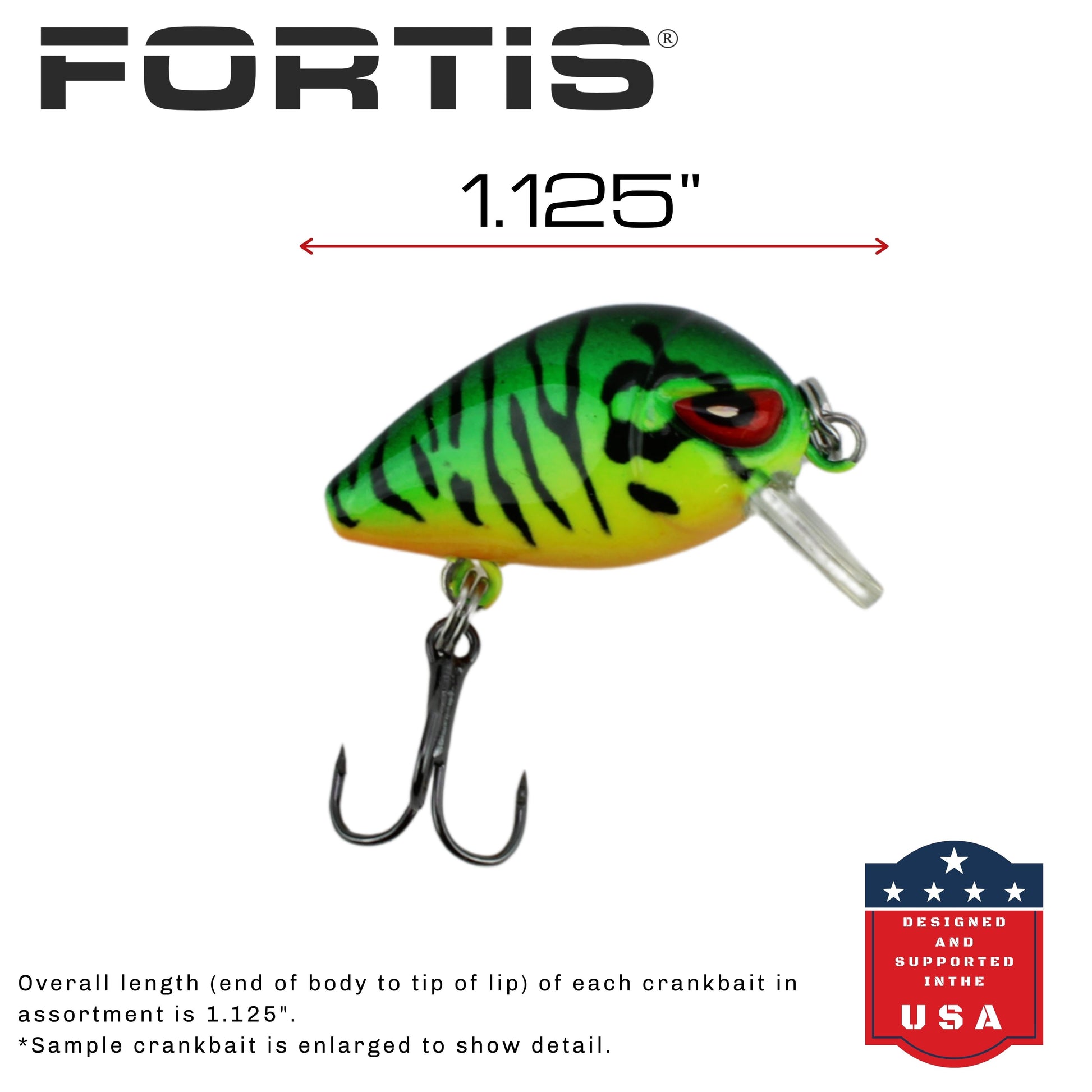 Fortis Mini Crankbait Assortment 5 with 5 Mini Crankbait Lures-Goodwynn&#39;sGoodwynn&#39;s