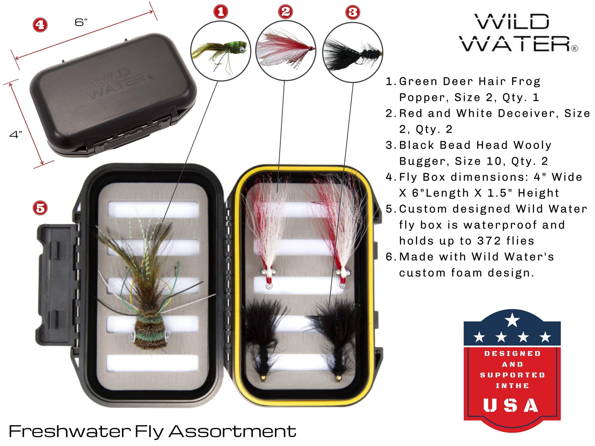 Wild Water Fly Fishing Kit for Bass and Pike, 11 ft 5 wt Switch Rod-Goodwynn&#39;sGoodwynn&#39;s