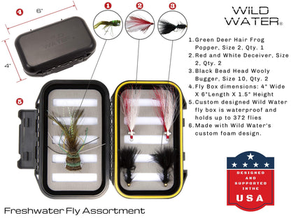 Wild Water Fly Fishing Kit for Bass and Pike, 11 ft 5 wt Switch Rod