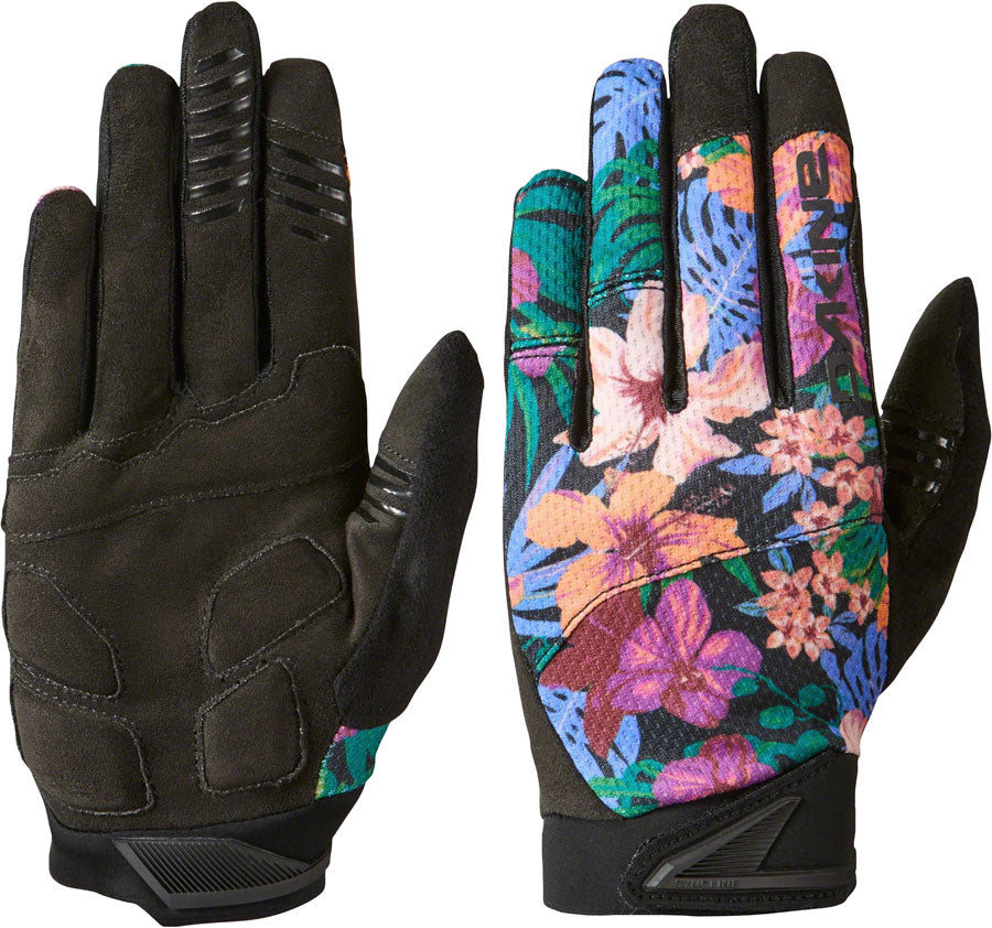 Dakine Syncline Gel Gloves - Black/Tropical Full Finger Womens