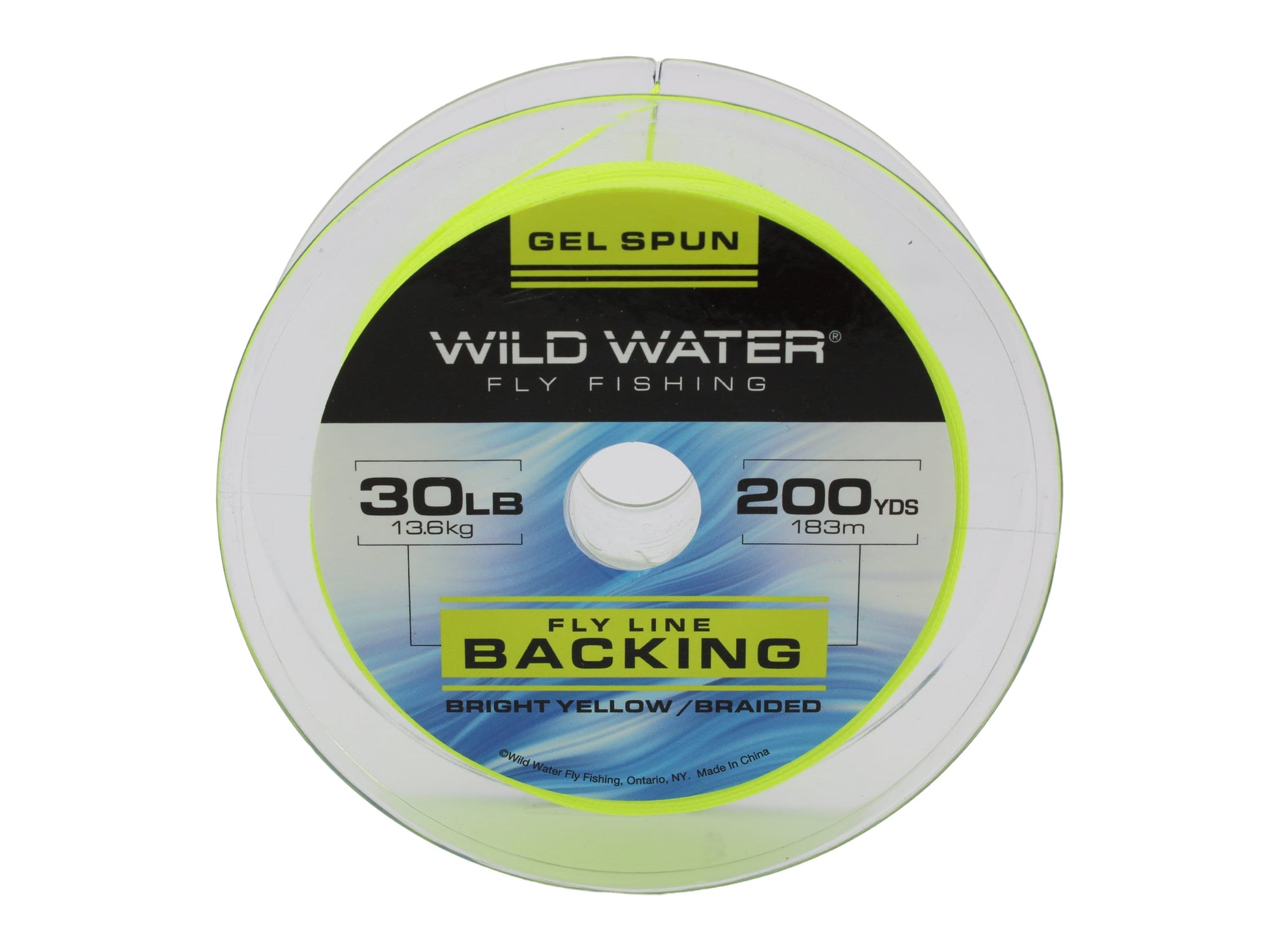 Wild Water Fly Fishing Braided Gel Spun Backing Spool, 30# 200 yards, Bright Yellow-Goodwynn&#39;sGoodwynn&#39;s