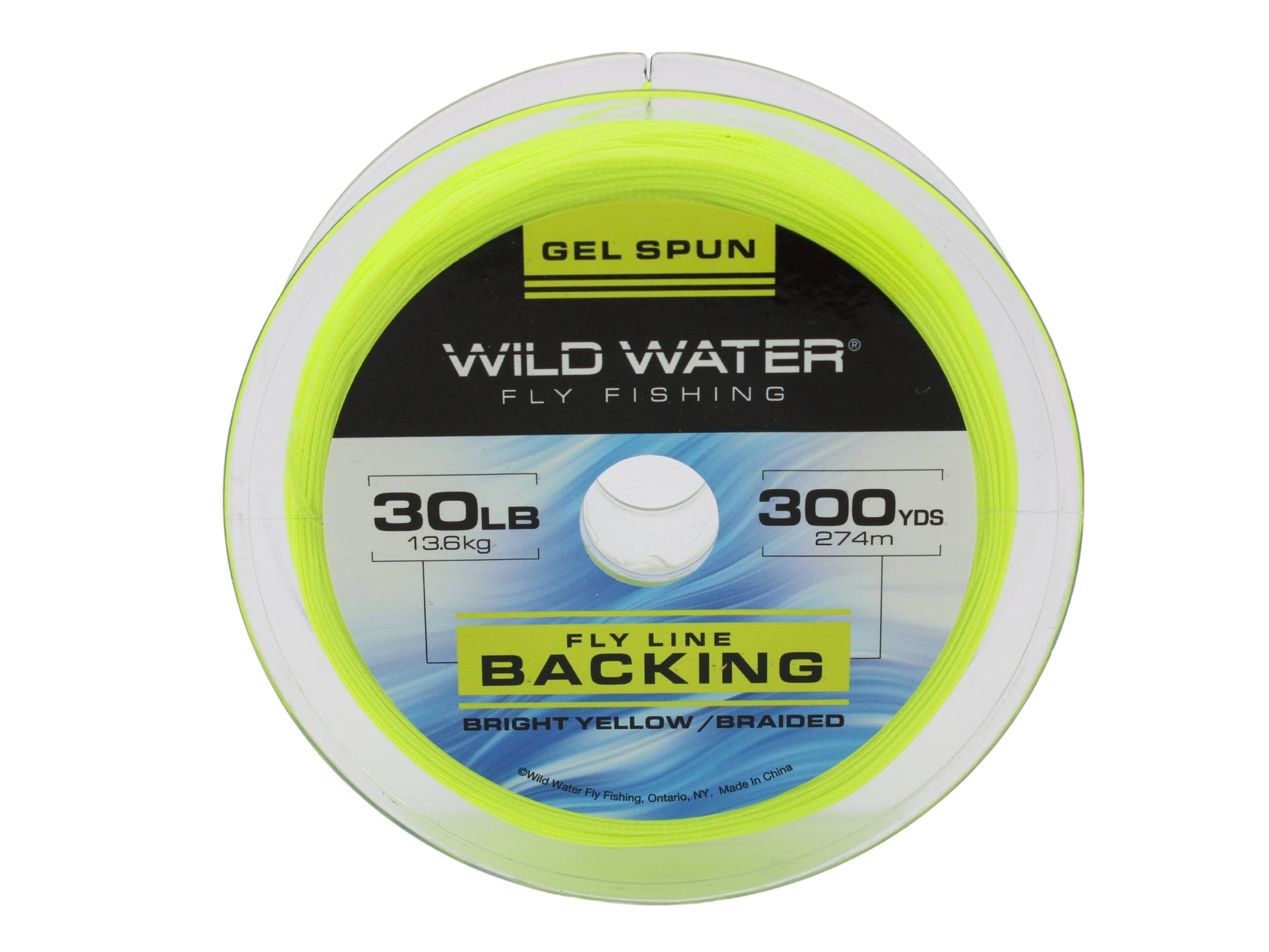 Wild Water Fly Fishing Braided Gel Spun Backing Spool, 30# 300 yards, Bright Yellow-Goodwynn&#39;sGoodwynn&#39;s