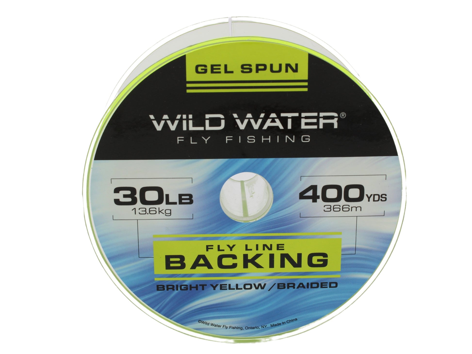 Wild Water Fly Fishing Braided Gel Spun Backing Spool, 30# 400 yards, Bright Yellow-Goodwynn&#39;sGoodwynn&#39;s