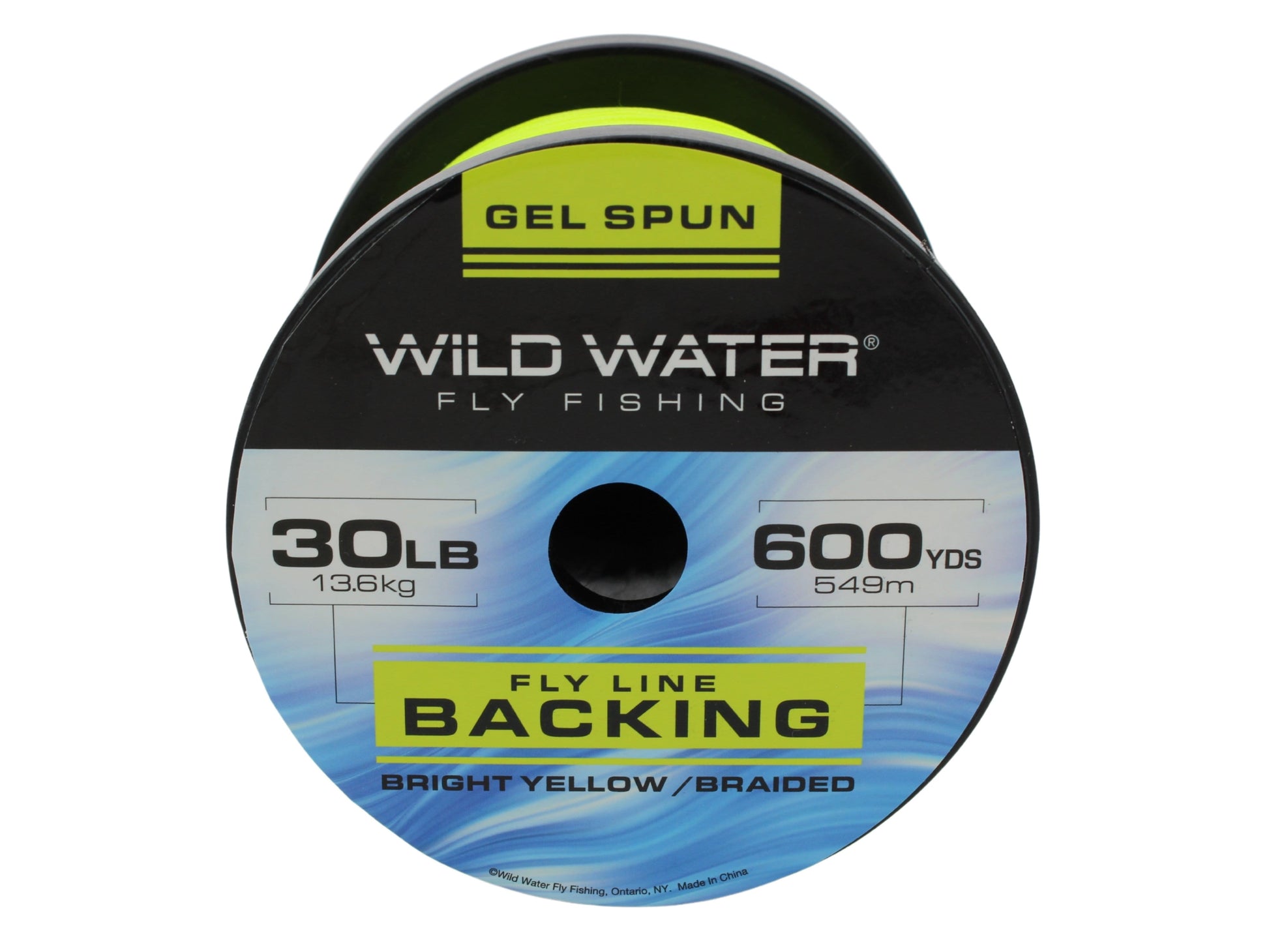 Wild Water Fly Fishing Braided Gel Spun Backing Spool, 30# 600 yards, Bright Yellow-Goodwynn&#39;sGoodwynn&#39;s