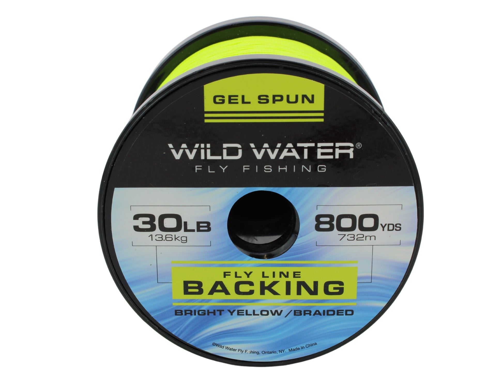 Wild Water Fly Fishing Braided Gel Spun Backing Spool, 30# 800 yards, Bright Yellow-Goodwynn&#39;sGoodwynn&#39;s