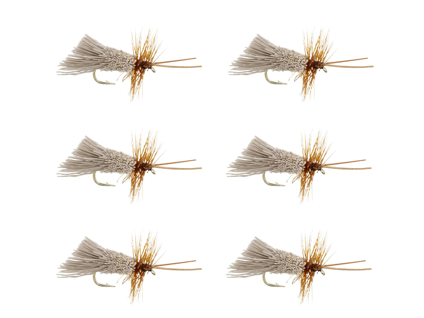 Wild Water Fly Fishing Goddard Natural Caddis, Size 12, Qty. 6