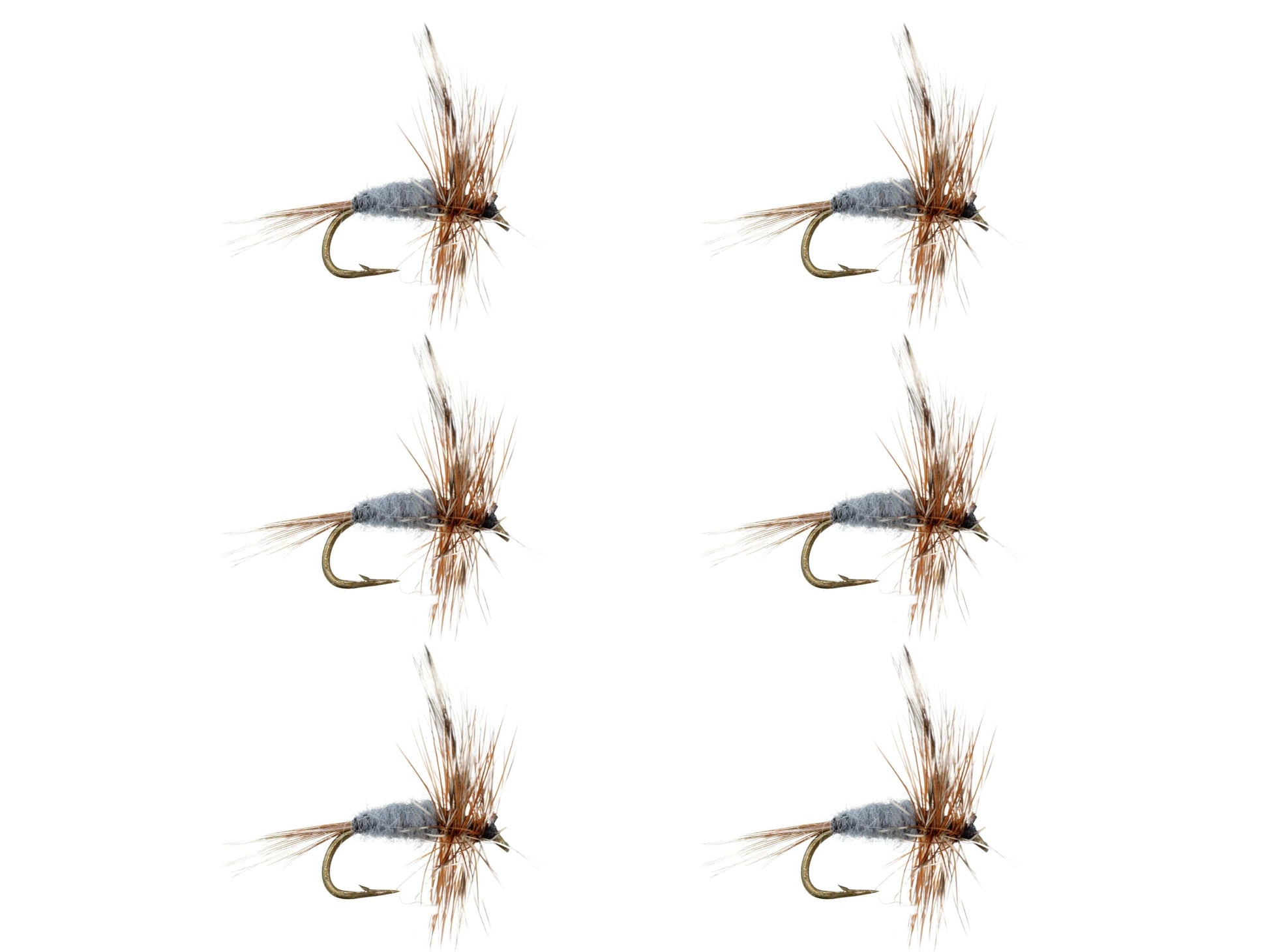 Wild Water Fly Fishing Gray Adams, Size 12, Qty. 6-Goodwynn&#39;sGoodwynn&#39;s