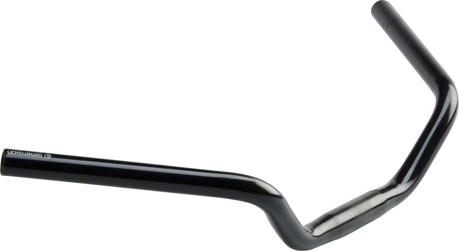 MSW 25.4 Urban Cruiser Bar 600mm Wide 70mm Rise 50 degree Sweep Black-Goodwynn&#39;sGoodwynn&#39;s