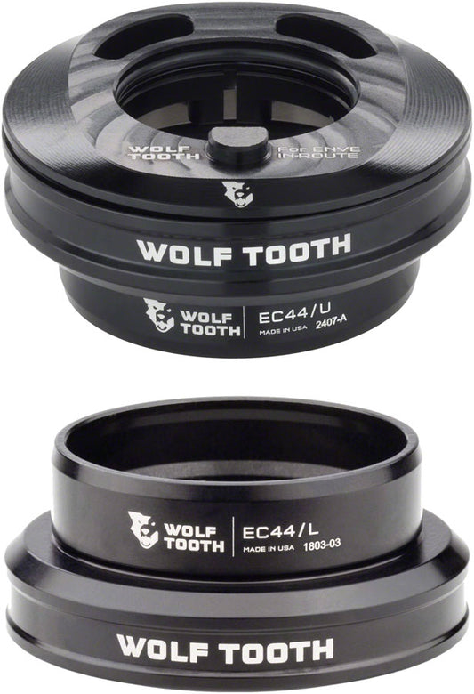 Wolf Tooth Premium Internal Headset - EC44 Upper / EC44 Lower For Enve In-Route System Only BLK-Goodwynn's