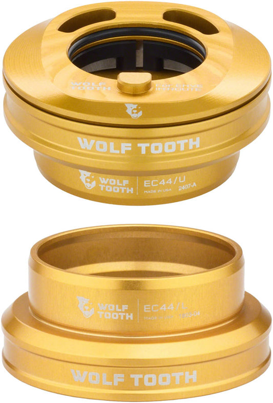 Wolf Tooth Premium Internal Headset - EC44 Upper / EC44 Lower For Enve In-Route System Only Gold-Goodwynn's