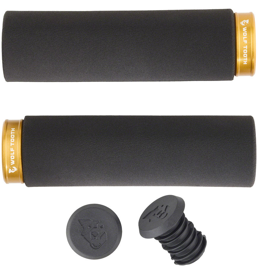 Wolf Tooth Fat Paw Lock-on Grips - Black/Gold-Goodwynn&#39;sGoodwynn&#39;s