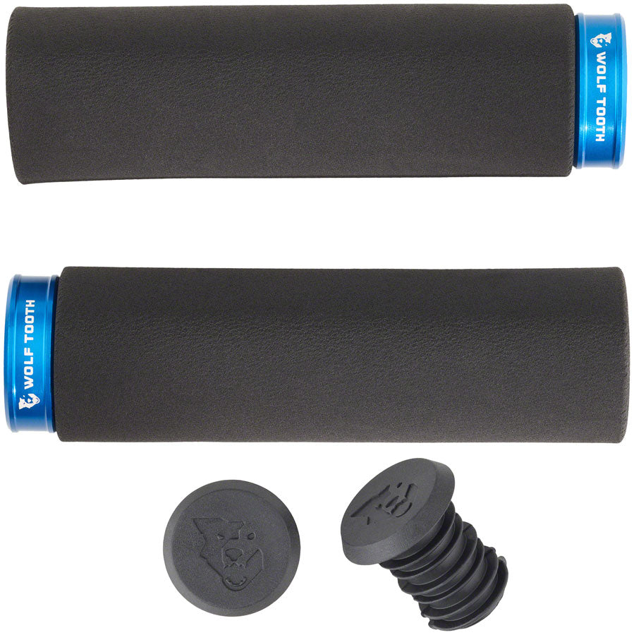 Wolf Tooth Fat Paw Lock-on Grips - Black/Blue-Goodwynn&#39;sGoodwynn&#39;s