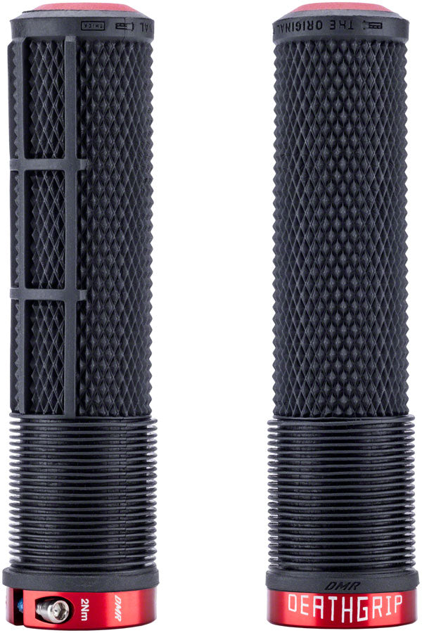 DMR DeathGrip 2 Race Edition Grips - Thick Lock-On Black Flangeless-Goodwynn&#39;sGoodwynn&#39;s