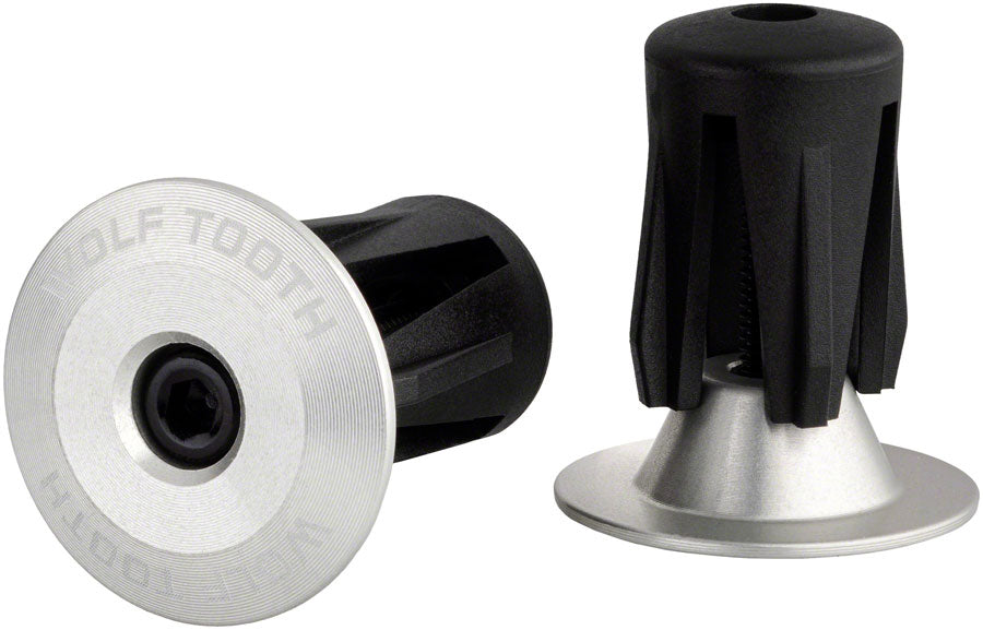 Wolf Tooth Alloy Bar End Plugs - Silver