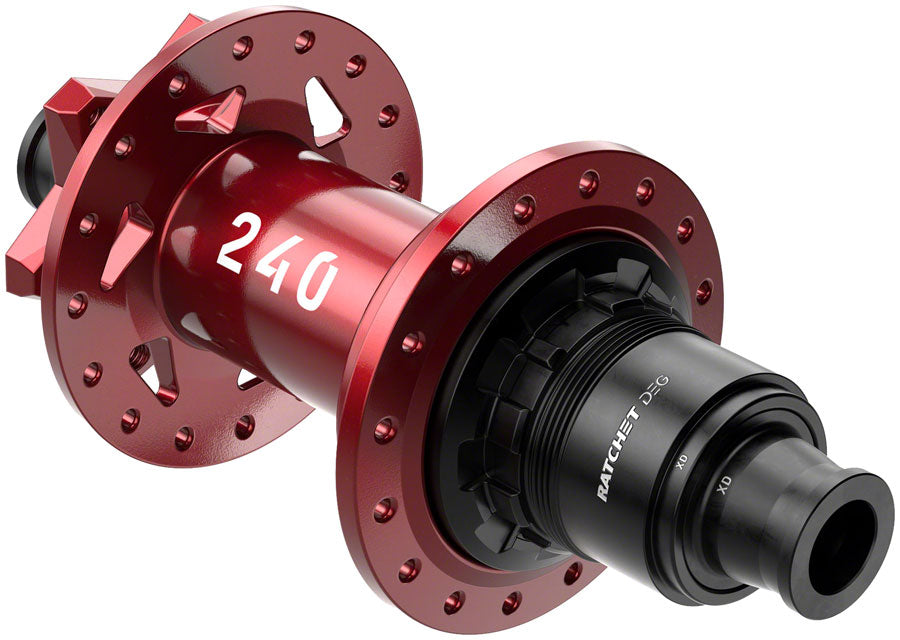 DT Swiss 240 DEG Rear Hub - 12 x 148mm 6-Bolt XD Limited Edition Red 32H 90pt