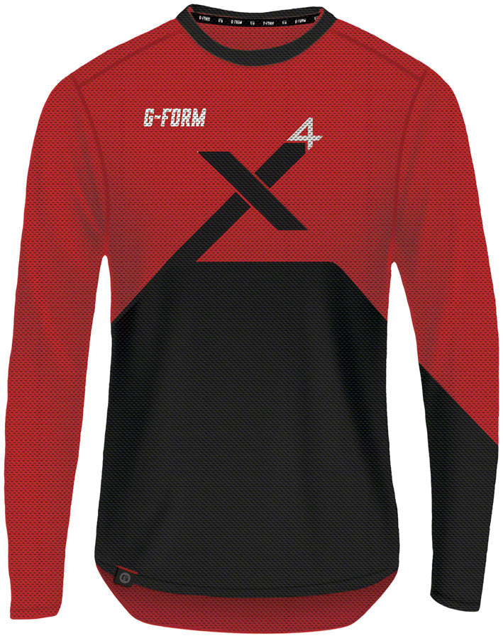 G-Form Pro-X4 Long Sleeve Bike Jersey - Red/Black Small-Goodwynn&#39;sGoodwynn&#39;s