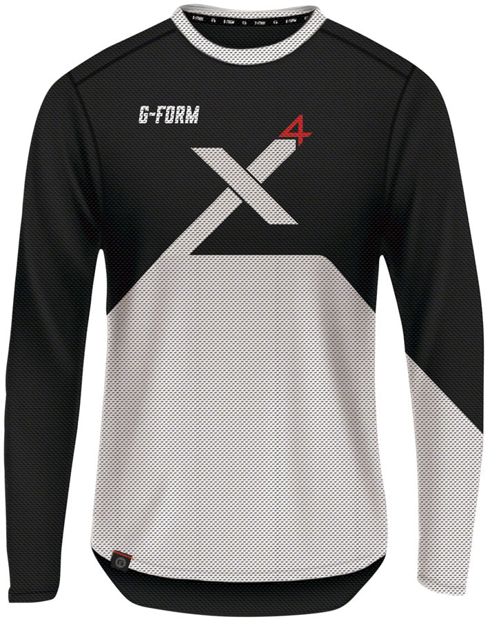 G-Form Pro-X4 Long Sleeve Bike Jersey - Black/White Small