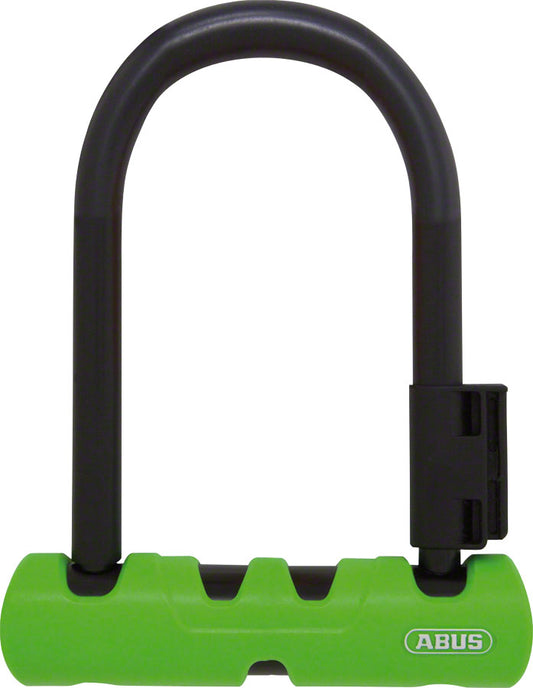 Abus Ultra 410 U-Lock - 3.9 x 5.5" Keyed Black/Green Includes bracket-Goodwynn's