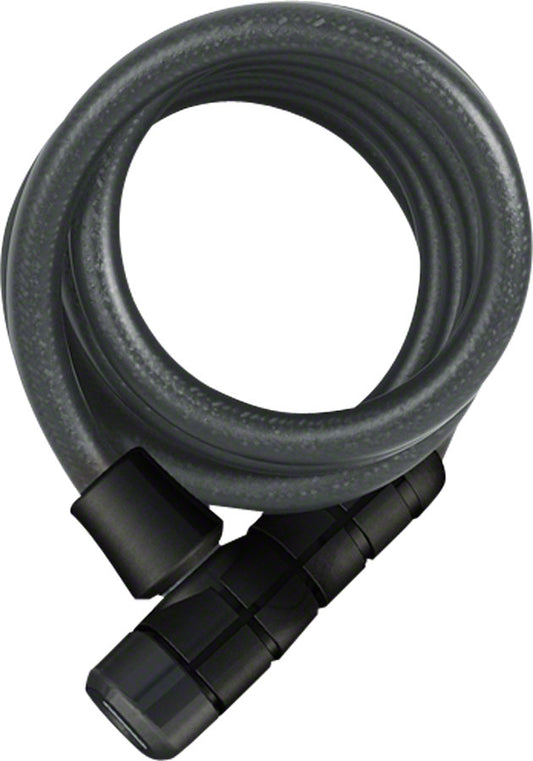 ABUS Booster 6512 Keyed Coiled Cable Lock: 180cm x 12mm With Mount Black-Goodwynn's