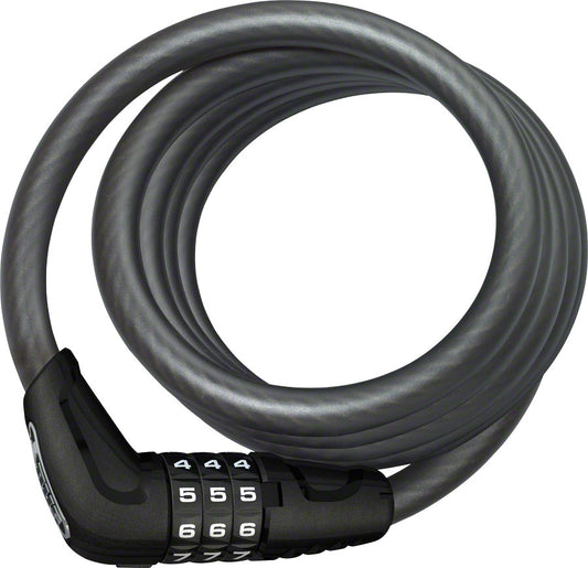 ABUS Star 4508 Combination Coiled Cable Lock: 150cm x 8mm Black-Goodwynn's