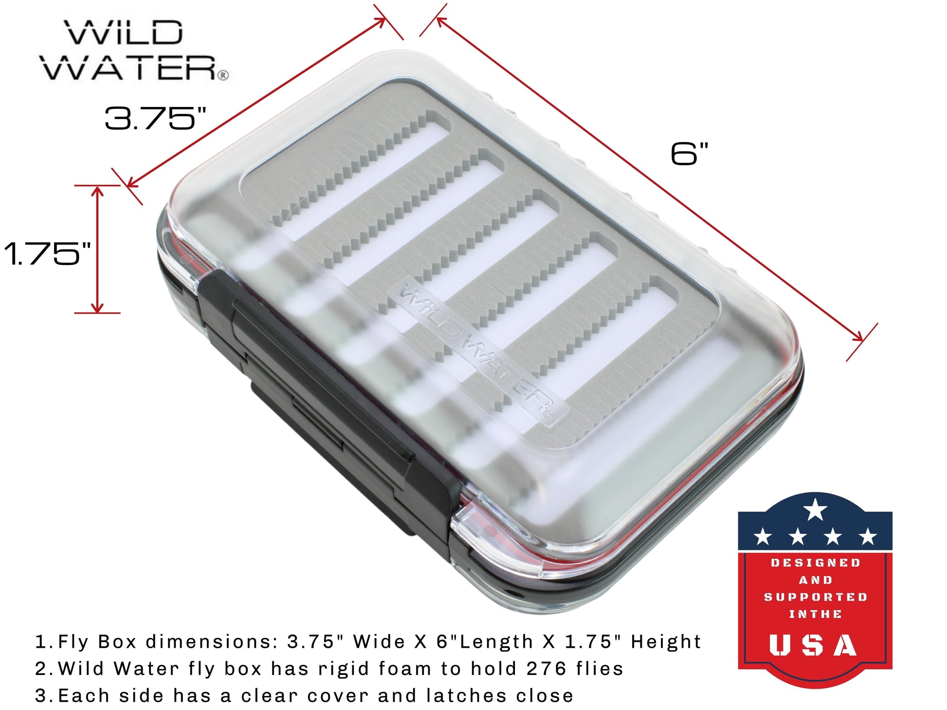 Wild Water Fly Fishing Large Foam Insert Double-sided Fly Box-Goodwynn&#39;sGoodwynn&#39;s