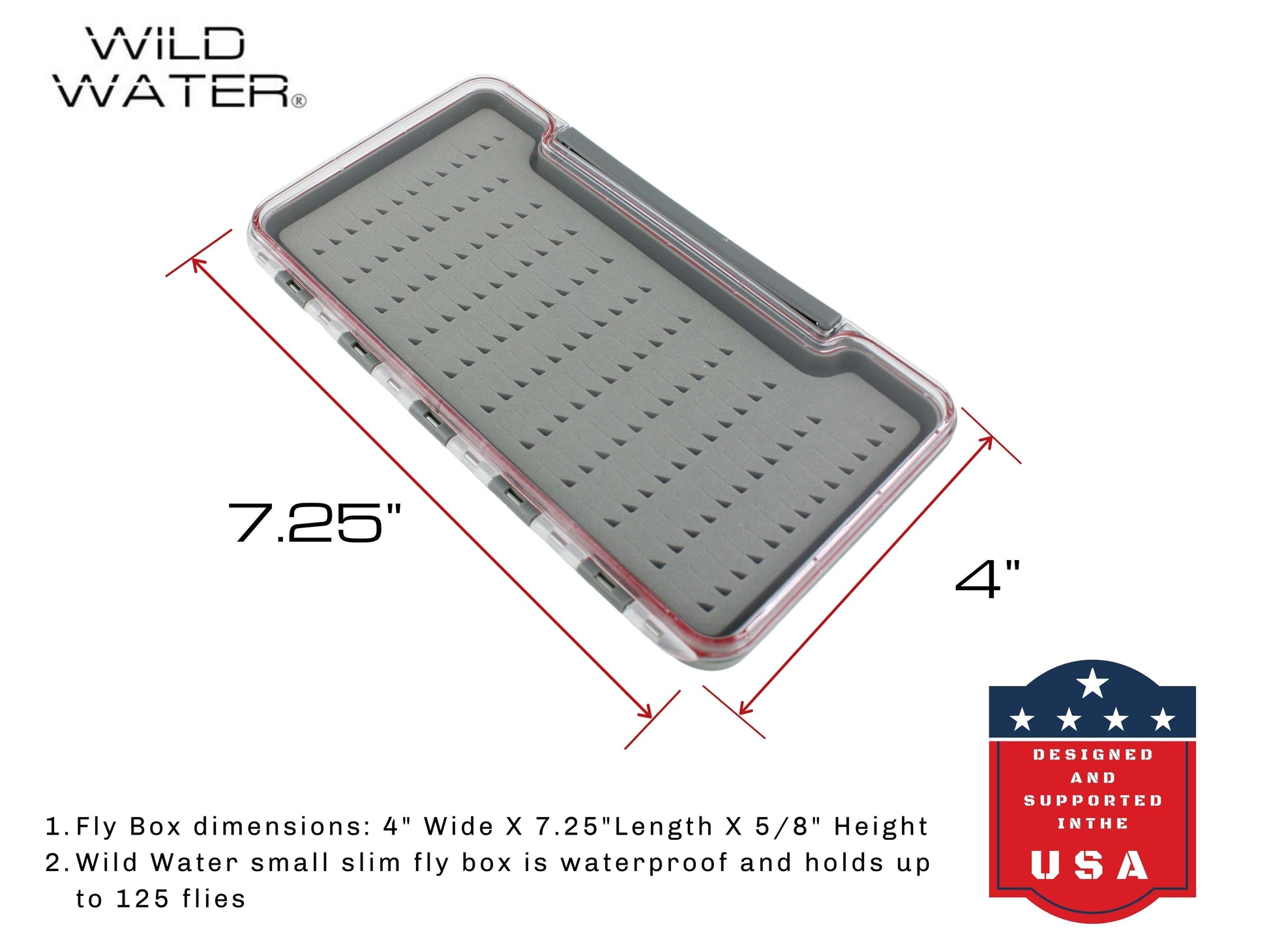 Wild Water Fly Fishing Large Thin Foam Insert Fly Box-Goodwynn&#39;sGoodwynn&#39;s