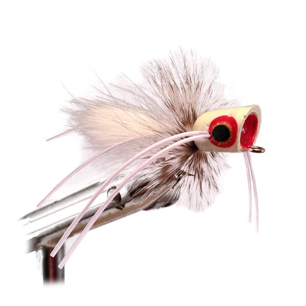 Wild Water Fly Fishing Glow In The Dark Concave Face Mini Panfish Popper, Size 8, Qty. 4-Goodwynn&#39;sGoodwynn&#39;s