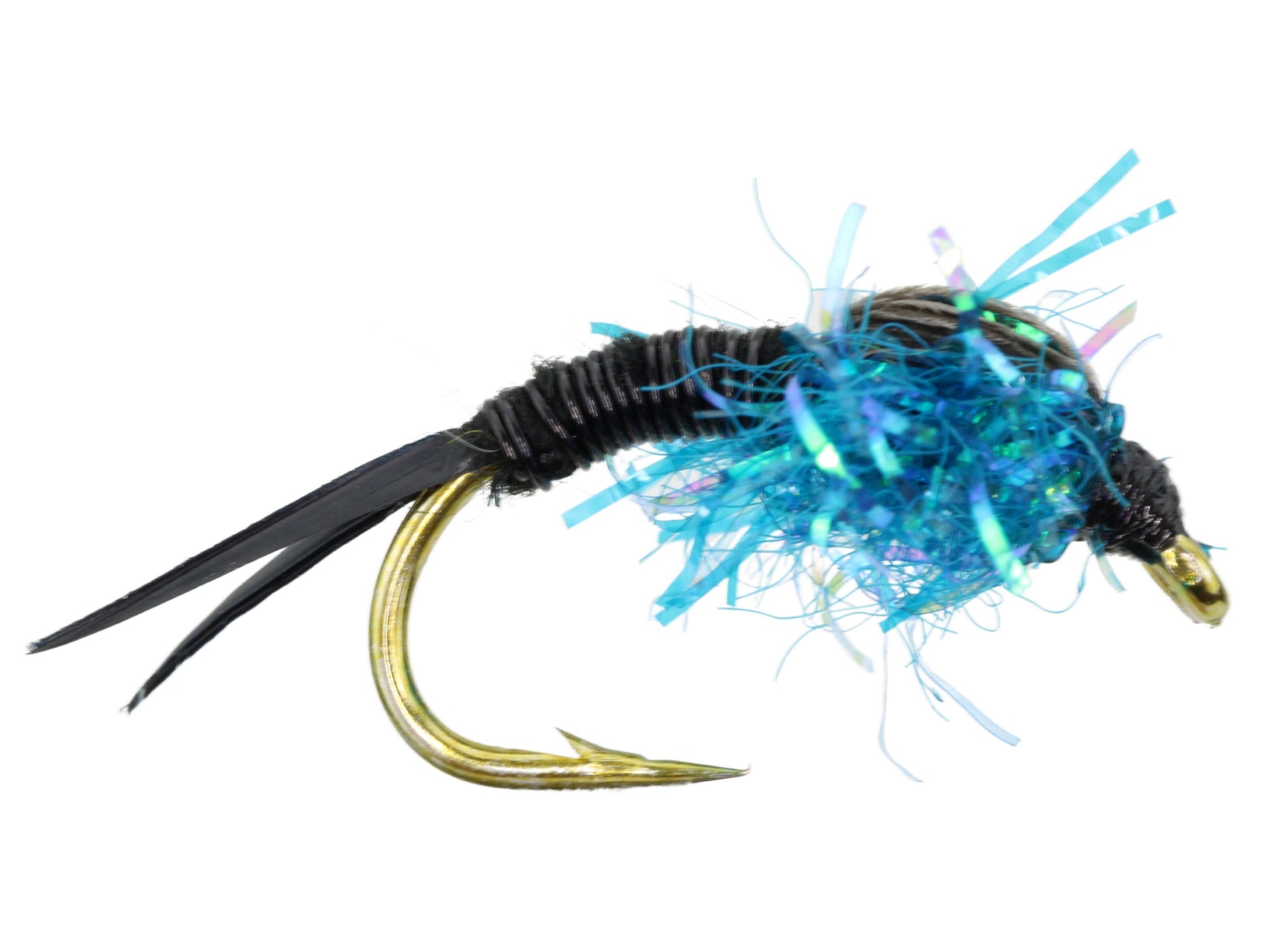 Wild Water Fly Fishing Estaz Stonefly, Metallic Blue, Size 6, Qty. 6-Goodwynn&#39;sGoodwynn&#39;s