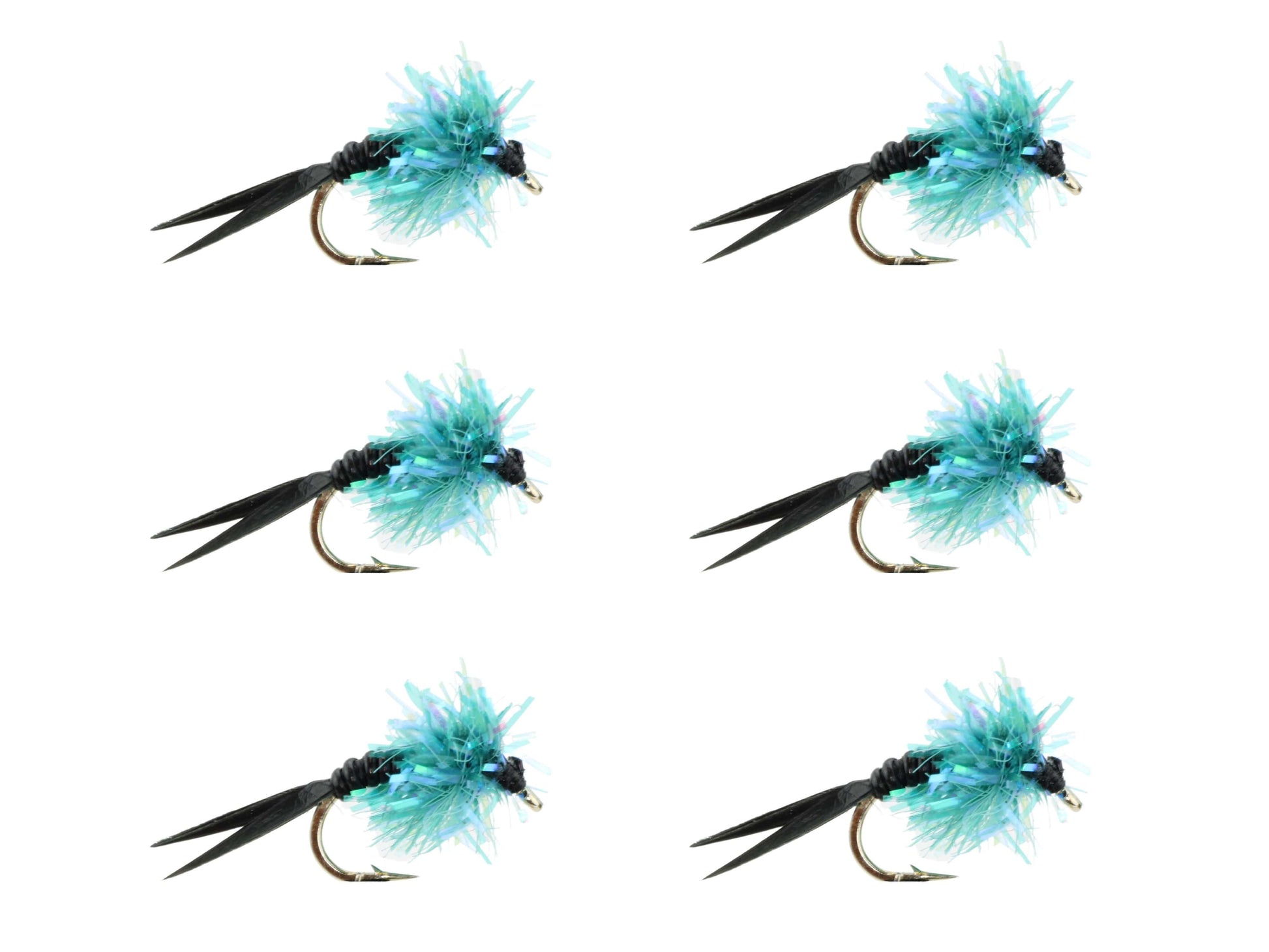 Wild Water Fly Fishing Estaz Stonefly, Metallic Blue, Size 12, Qty. 6-Goodwynn&#39;sGoodwynn&#39;s