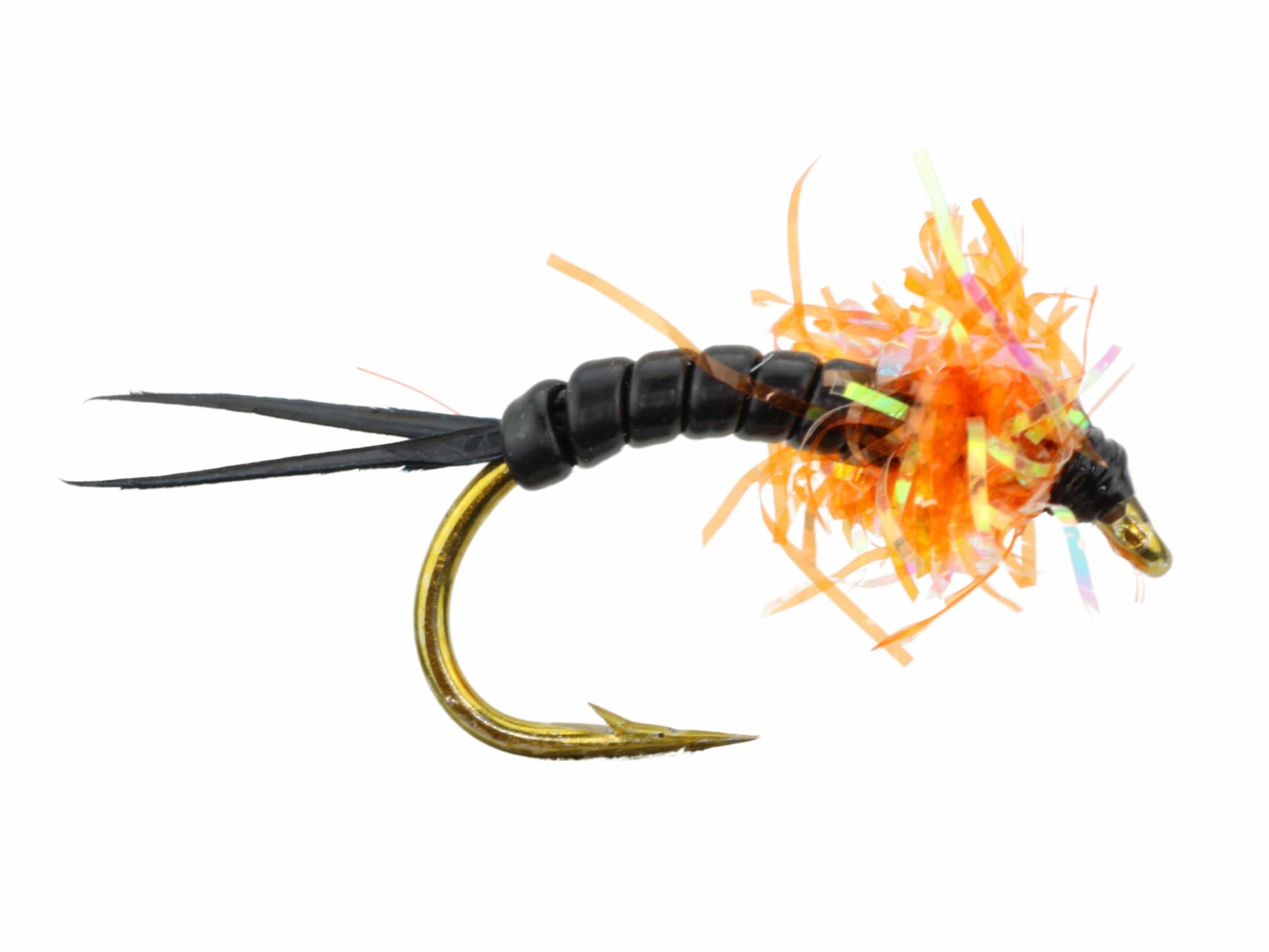 Wild Water Fly Fishing Estaz Stonefly, Metallic Orange, Size 6, Qty. 6-Goodwynn&#39;sGoodwynn&#39;s