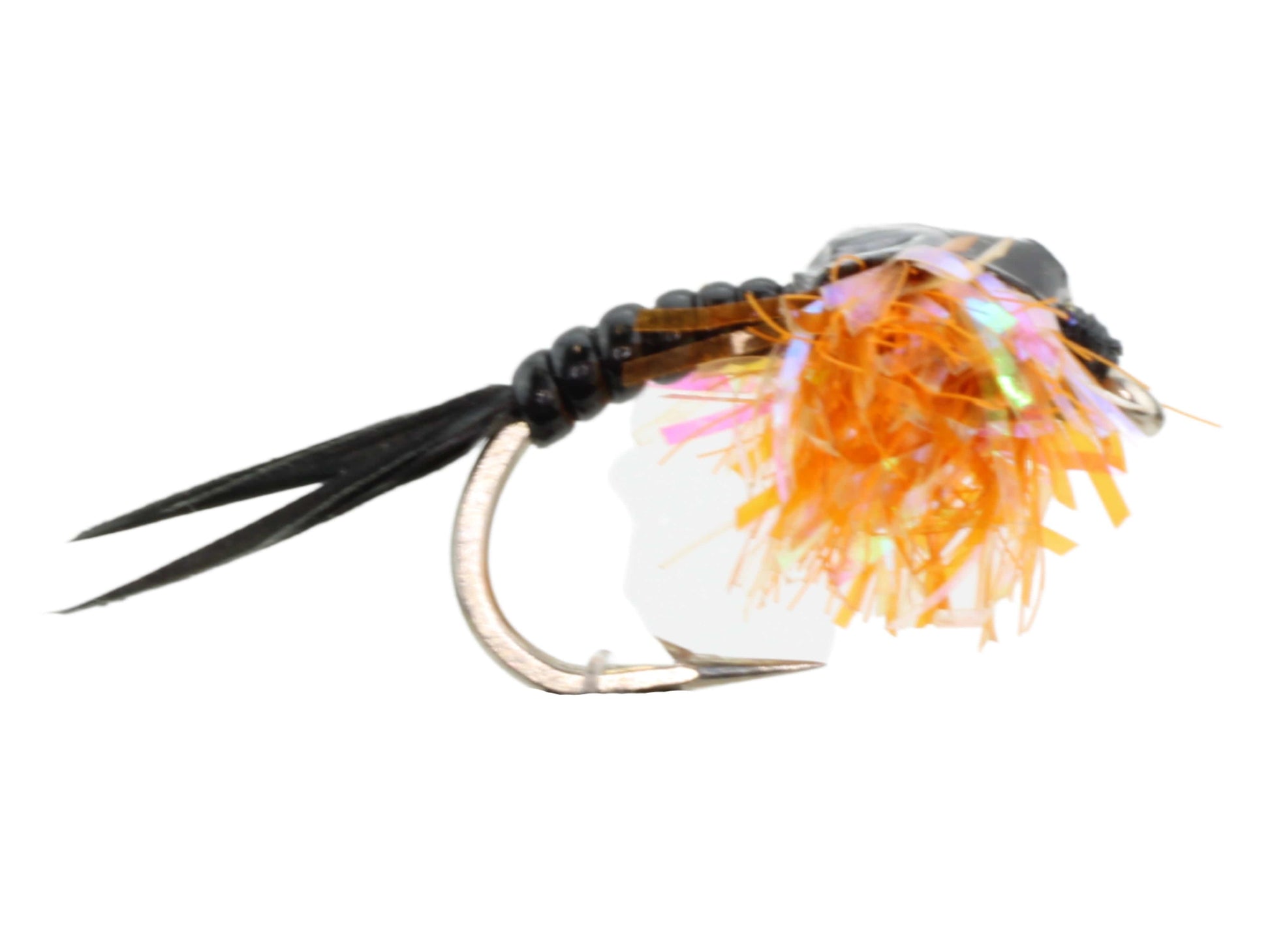 Wild Water Fly Fishing Estaz Stonefly, Metallic Orange, Size 12, Qty. 6-Goodwynn&#39;sGoodwynn&#39;s