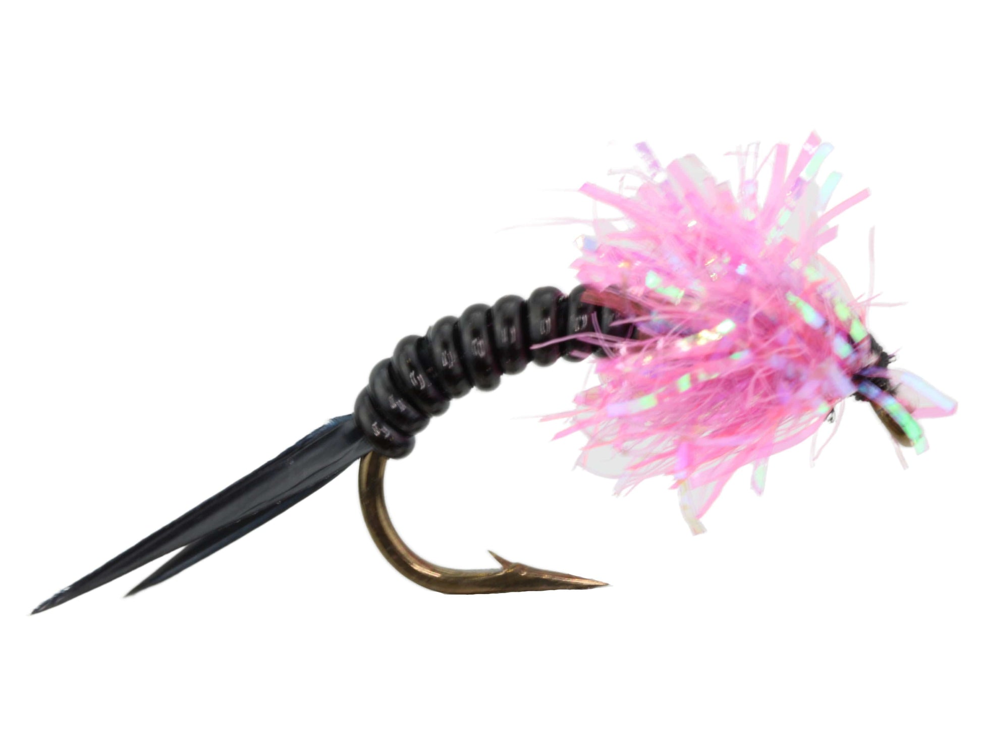 Wild Water Fly Fishing Estaz Stonefly, Metallic Pink, Size 6, Qty. 6-Goodwynn&#39;sGoodwynn&#39;s