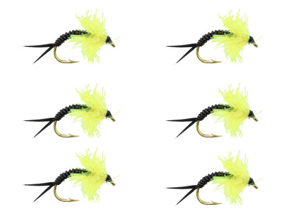 Wild Water Fly Fishing Estaz Stonefly, Metallic Yellow, Size 6, Qty. 6