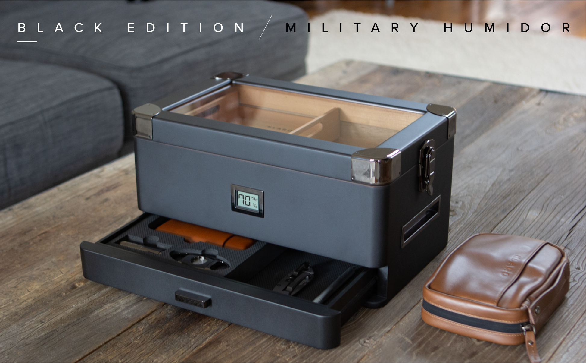 Black Edition Military Humidor-Goodwynn&#39;sGoodwynn&#39;s