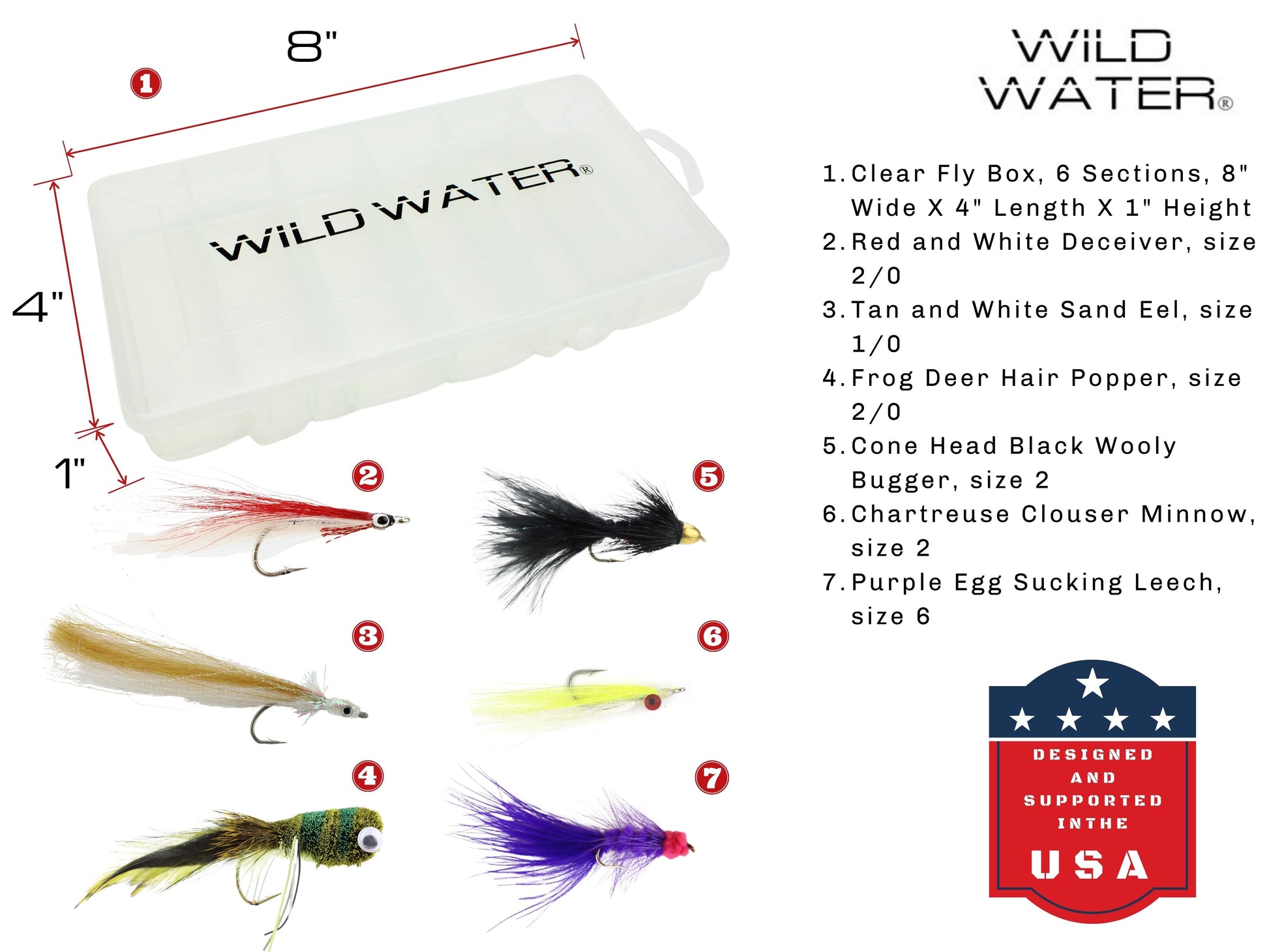 Wild Water Fly Fishing Kit, 9' 7/8 Weight Rod and Reel Package-Goodwynn&#39;sGoodwynn&#39;s