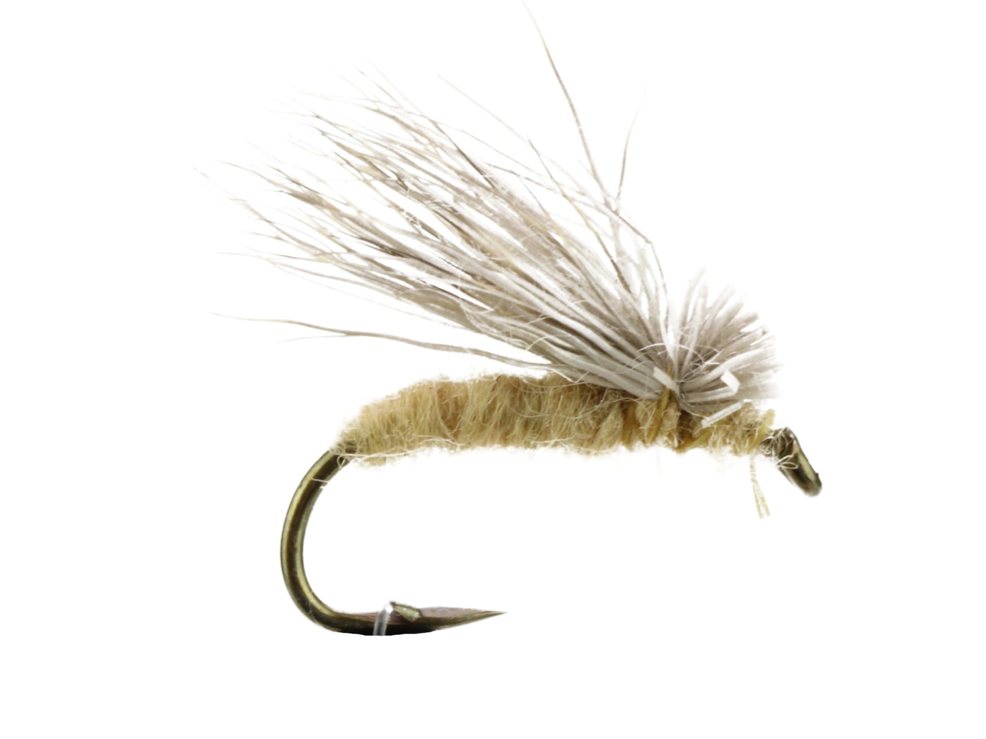 Wild Water Fly Fishing Tan Elk Caddis (No Hackle), Size 12, Qty. 6-Goodwynn&#39;sGoodwynn&#39;s