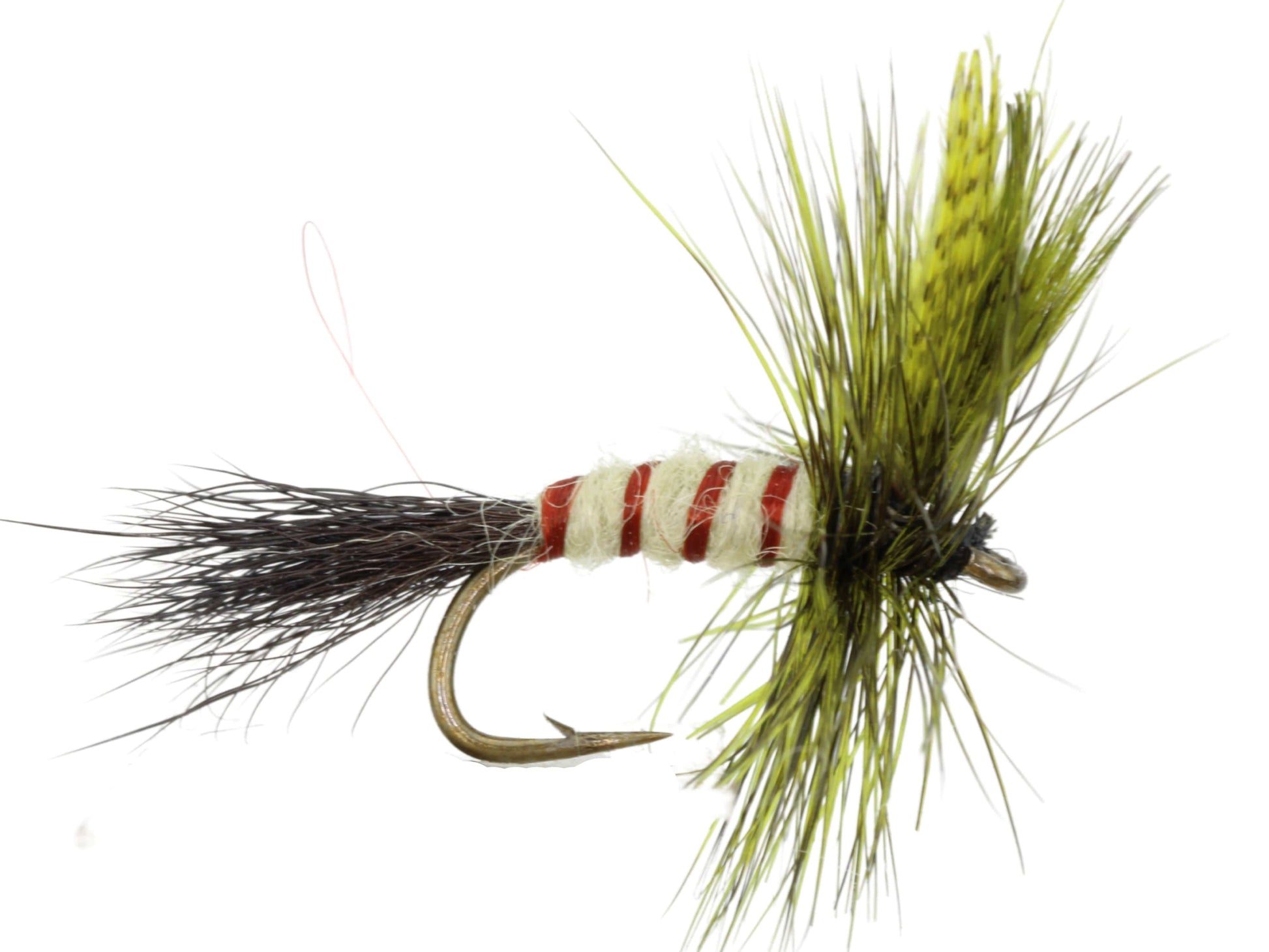 Wild Water Fly Fishing Olive Eastern Drake, Size 12, Qty. 6-Goodwynn&#39;sGoodwynn&#39;s