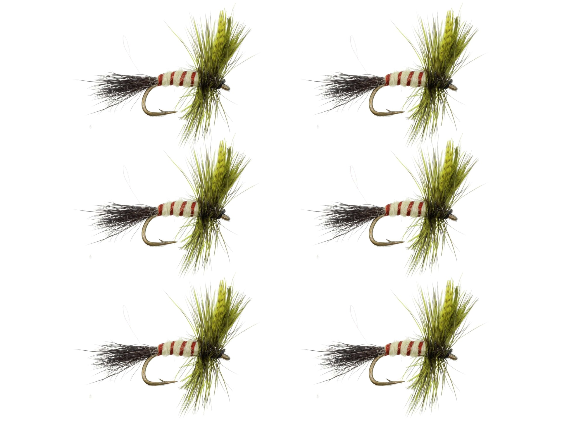 Wild Water Fly Fishing Olive Eastern Drake, Size 12, Qty. 6-Goodwynn&#39;sGoodwynn&#39;s