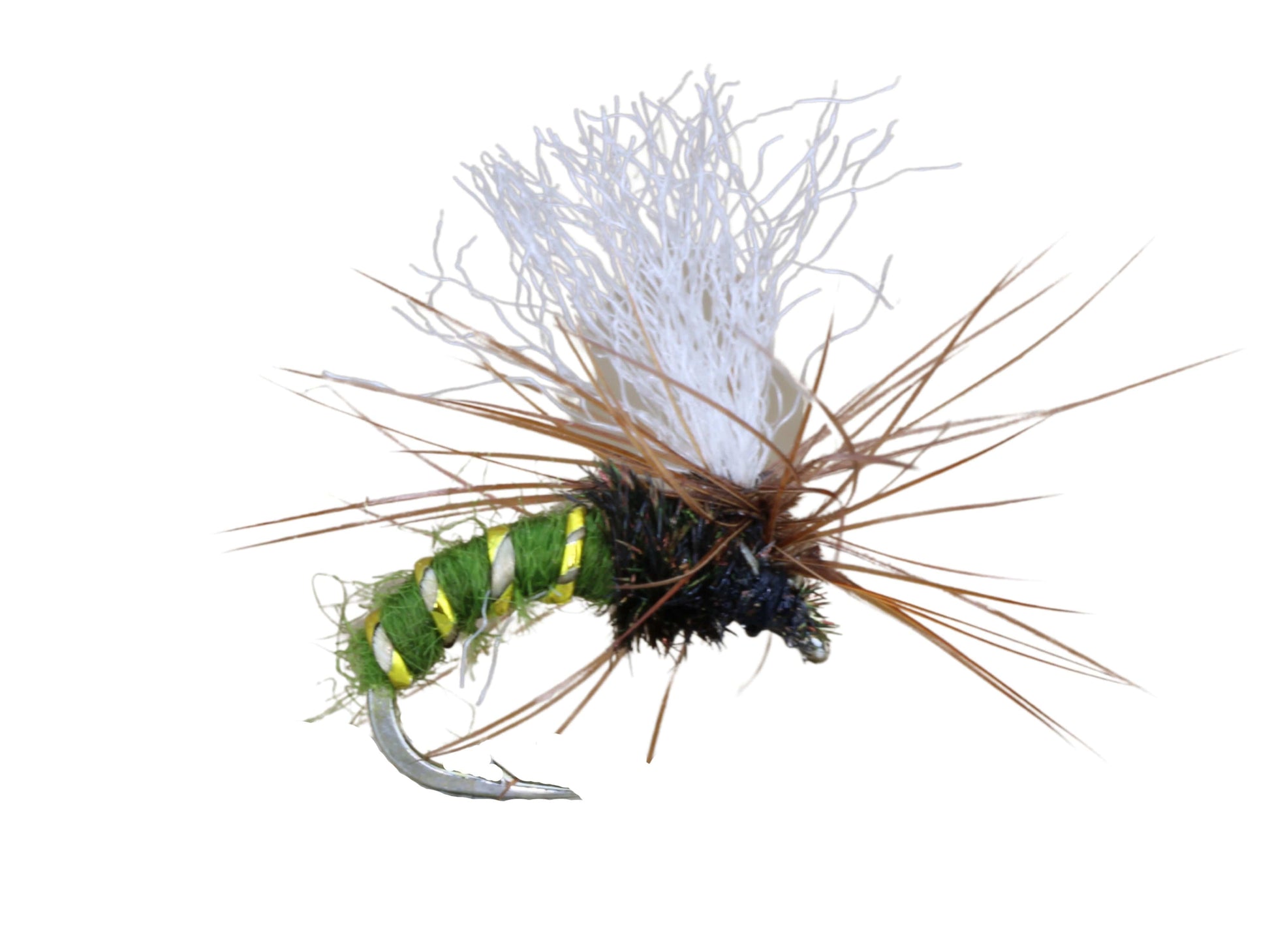 Wild Water Fly Fishing Olive Kinkhammer, Size 14, Qty. 6-Goodwynn&#39;sGoodwynn&#39;s