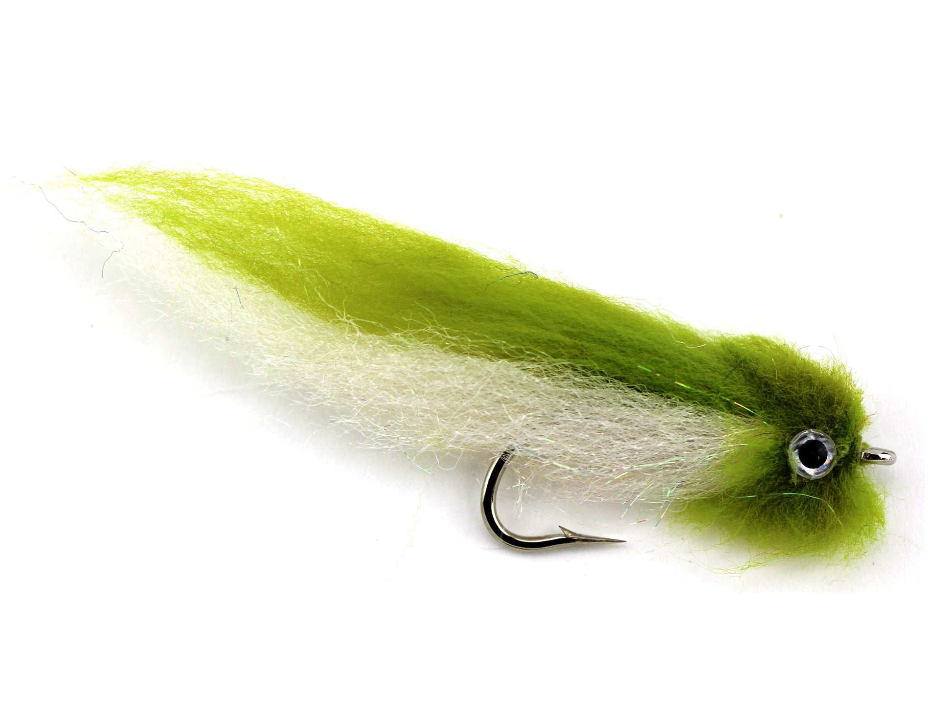 Olive and White EP Fly, size 2/0, Qty. 2-Goodwynn&#39;sGoodwynn&#39;s