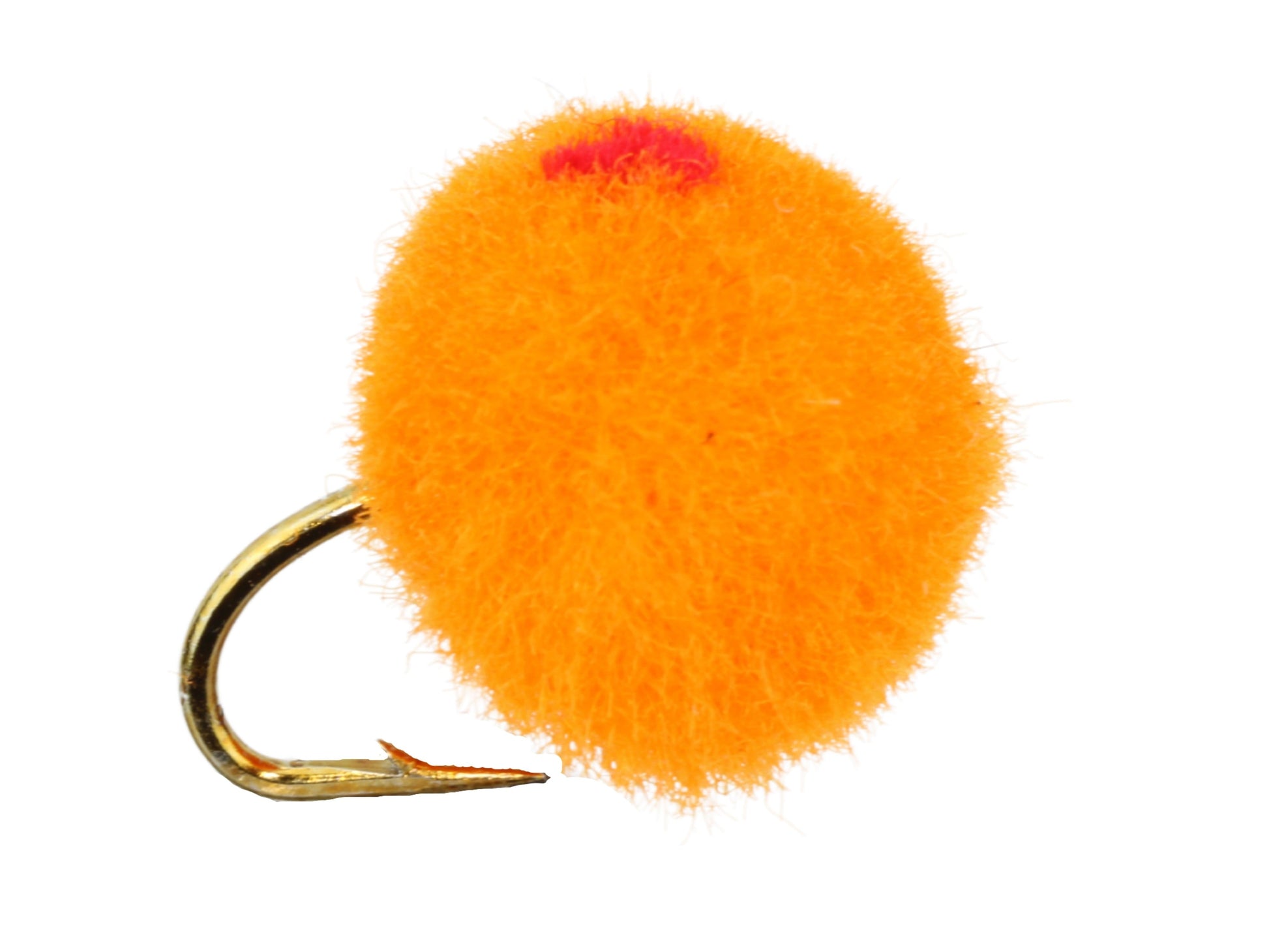 Wild Water Fly Fishing Orange Egg with Red Spot, Size 12, Qty. 6-Goodwynn&#39;sGoodwynn&#39;s