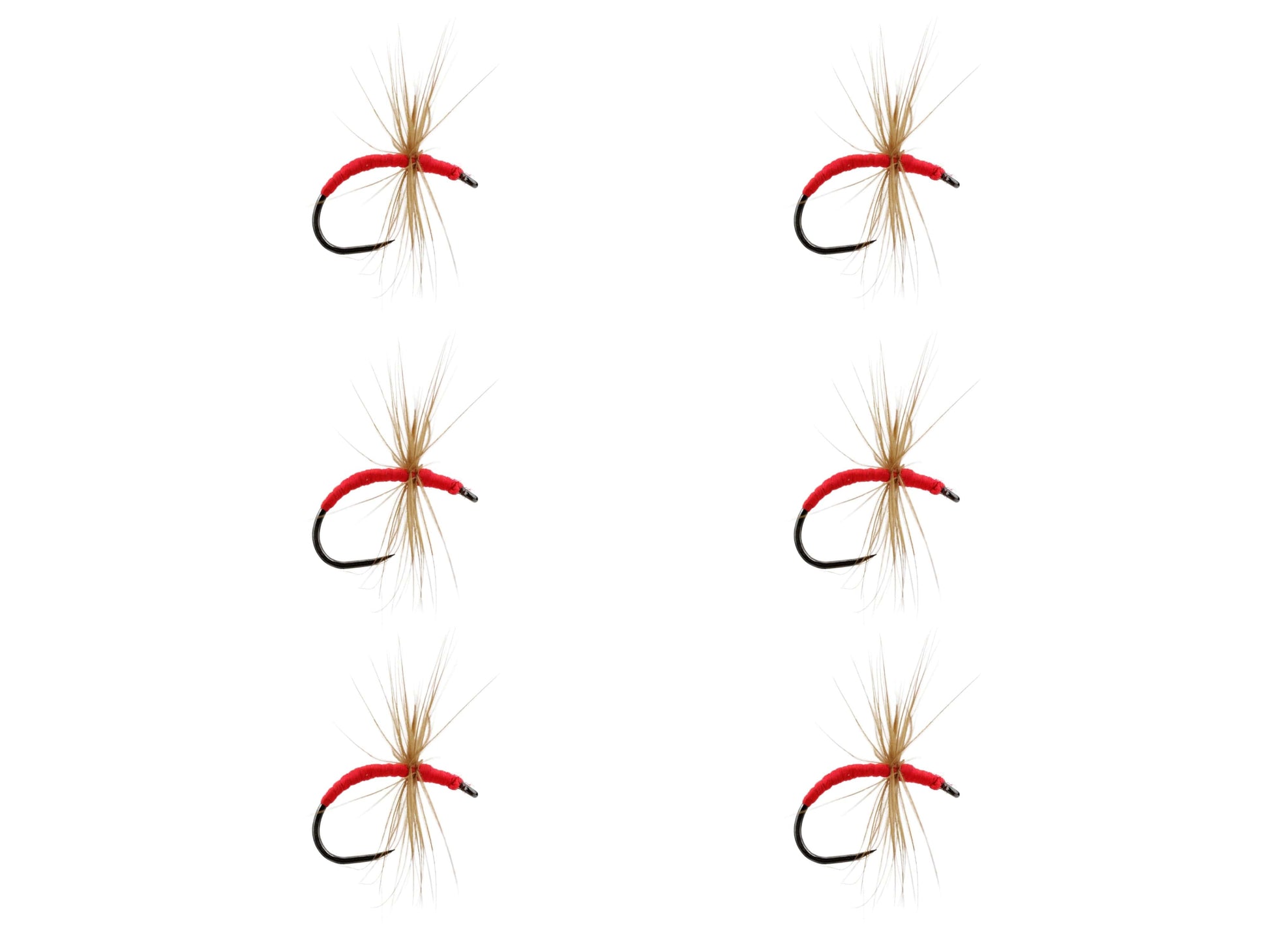 Wild Water Fly Fishing Hi-Vis Orange Indicator Kebari Tenkara Fly, size 12, qty. 6-Goodwynn&#39;sGoodwynn&#39;s