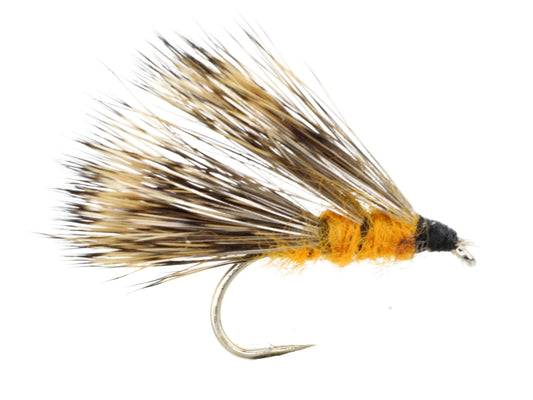 Wild Water Fly Fishing Orange Sedge Hog, Size 12, Qty. 6-Goodwynn's