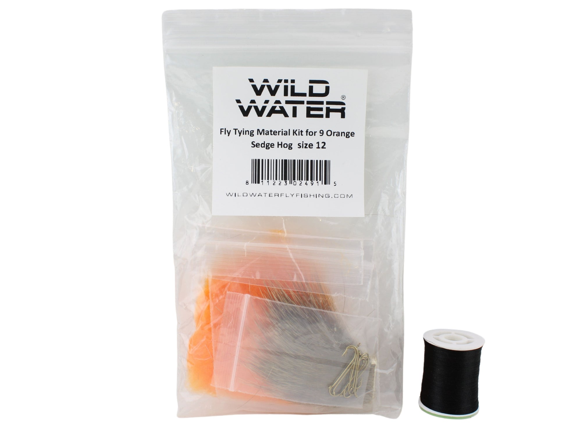 Wild Water Fly Fishing Fly Tying Material Kit, Orange Sedge Hog-Goodwynn&#39;sGoodwynn&#39;s