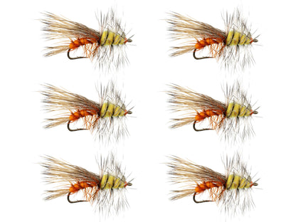 Wild Water Fly Fishing Orange Stimulator, Size 12, Qty. 6