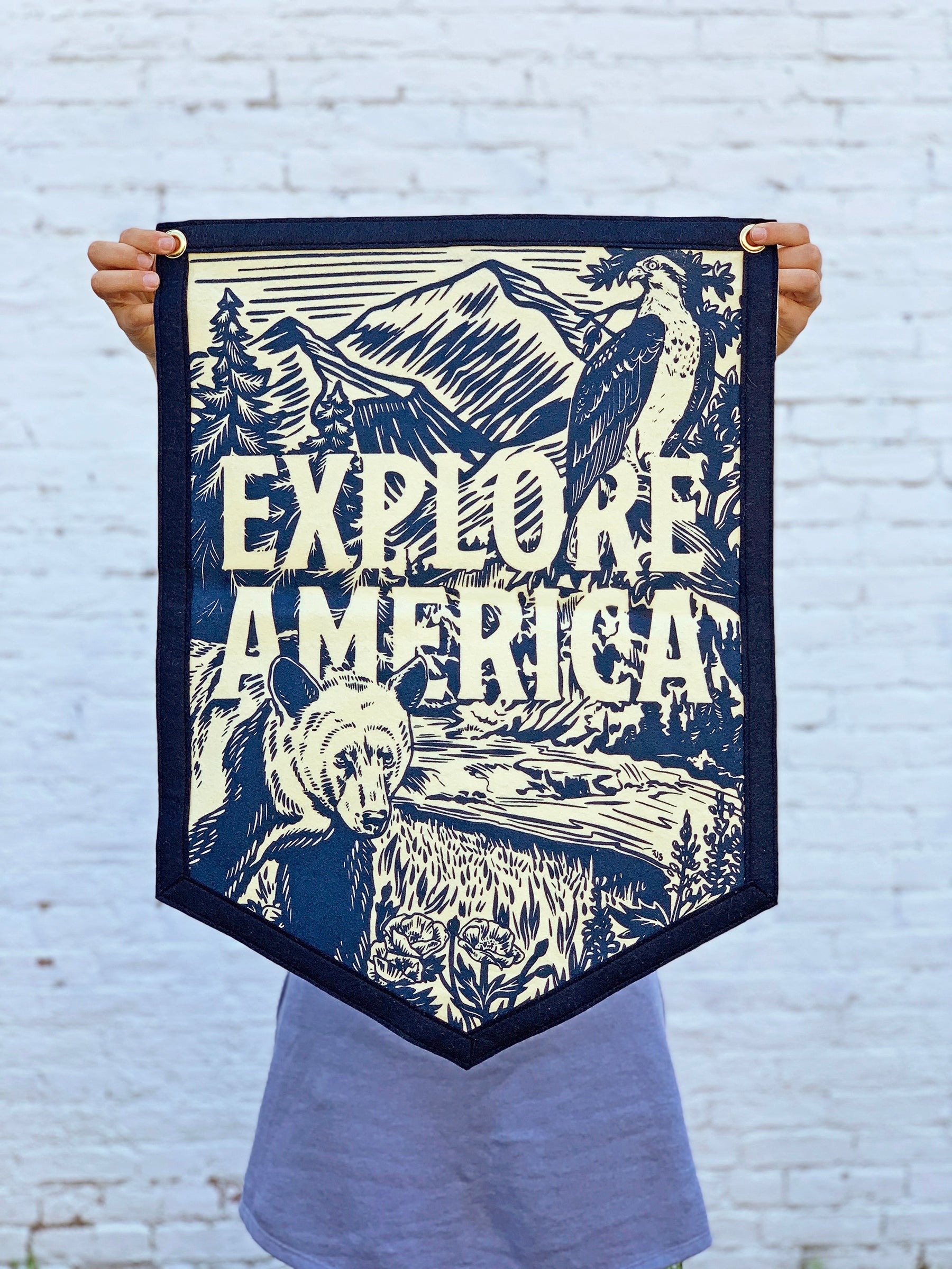 Explore America Camp Flag-Goodwynn&#39;sGoodwynn&#39;s