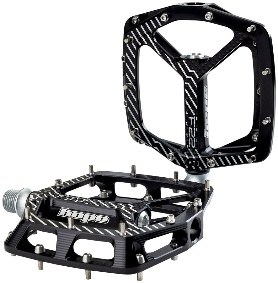 Hope F22 Pedals - Platform Aluminum 9/16" Black