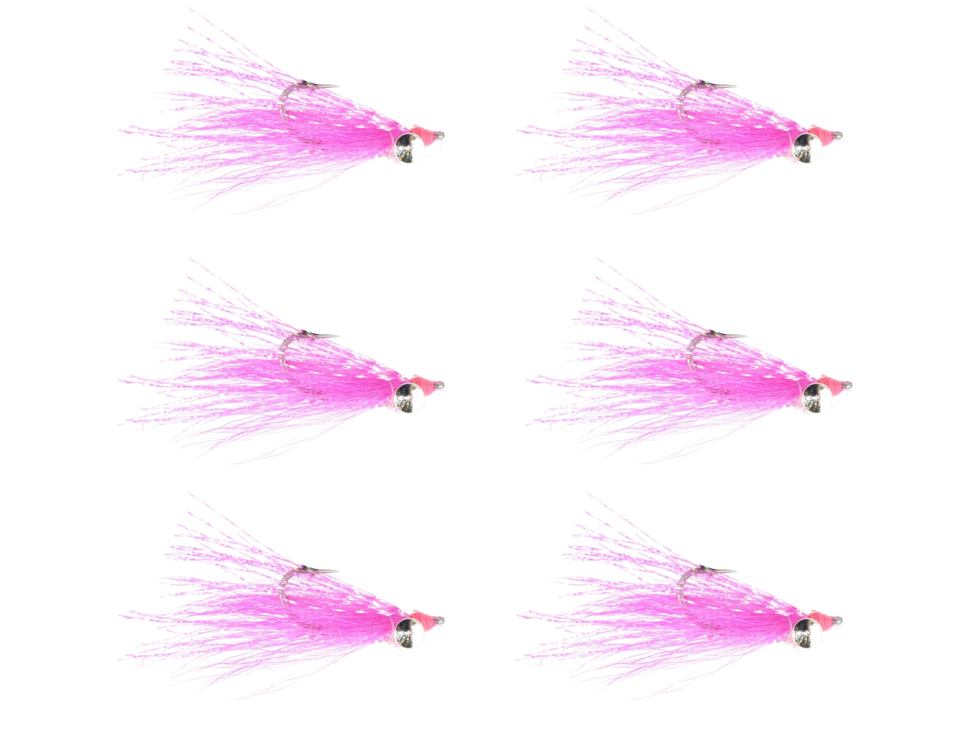 Wild Water Fly Fishing Pink Crazy Charlie, Size 4, Qty. 6-Goodwynn&#39;sGoodwynn&#39;s