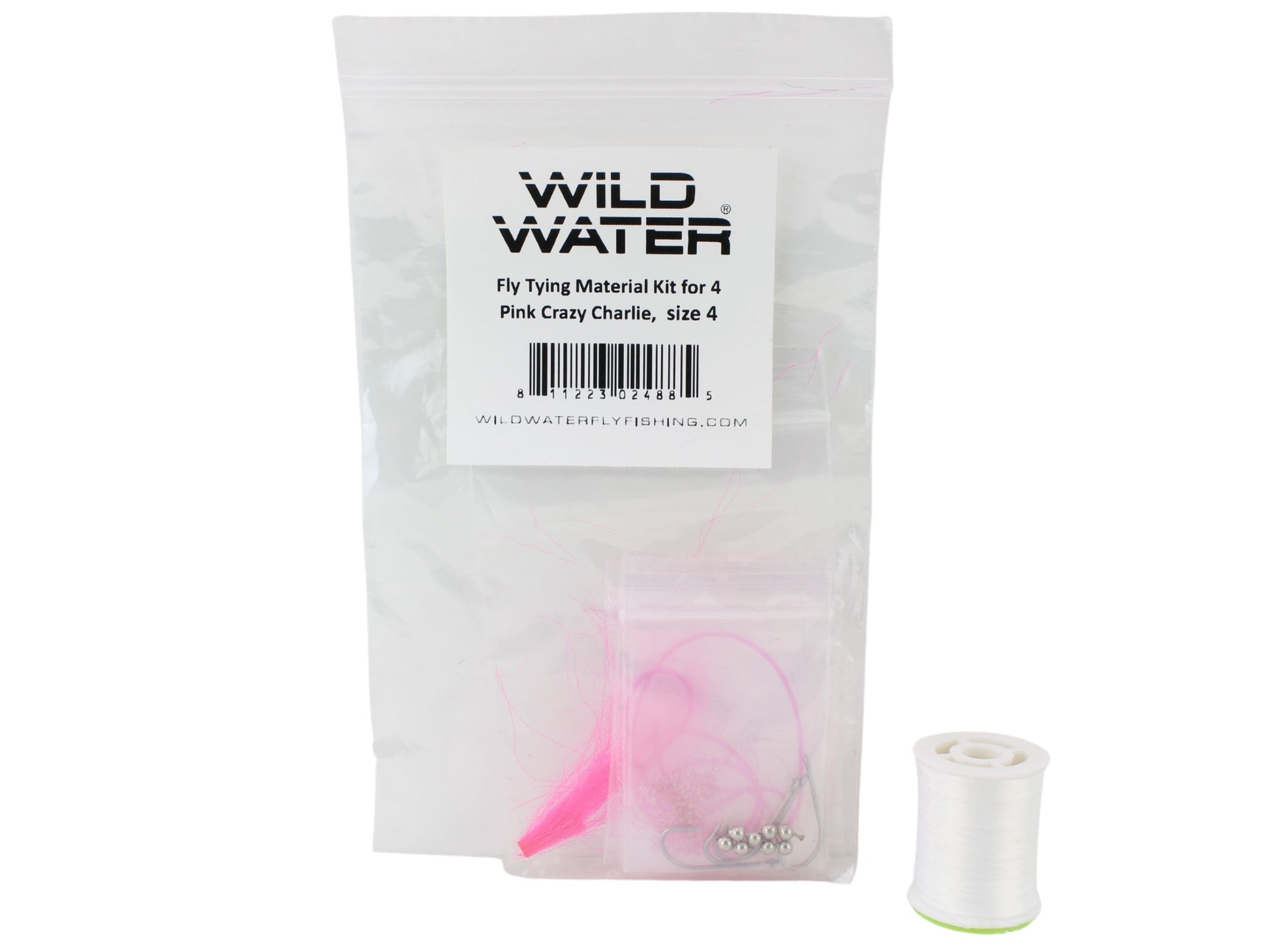 Wild Water Fly Fishing Fly Tying Material Kit, Pink Crazy Charlie-Goodwynn&#39;sGoodwynn&#39;s