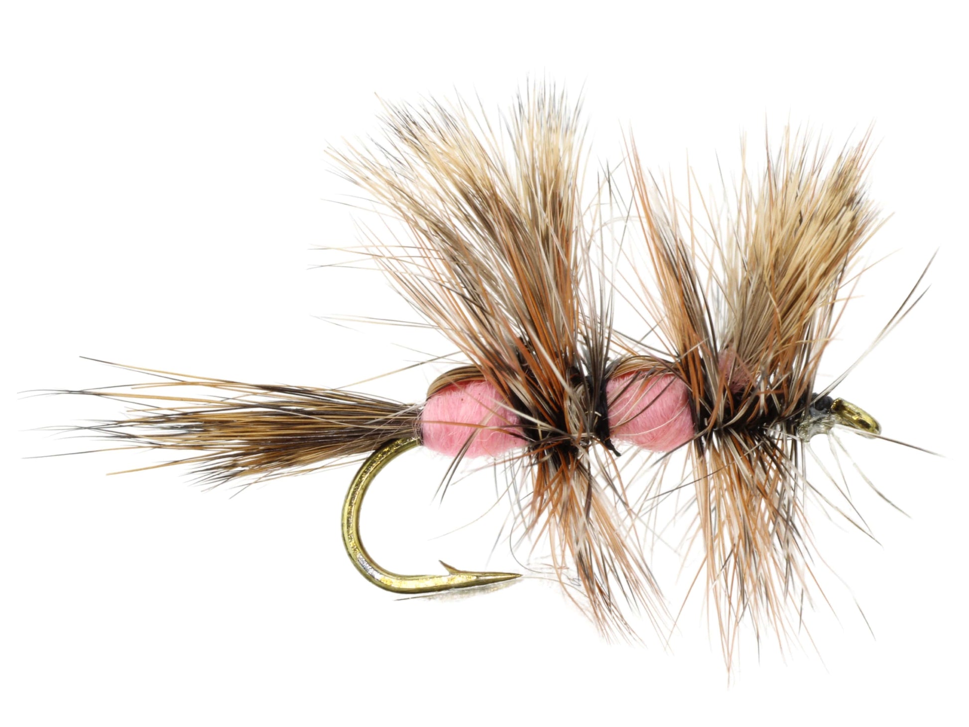 Wild Water Fly Fishing Pink Double Humpy, Size 10, Qty. 6-Goodwynn&#39;sGoodwynn&#39;s